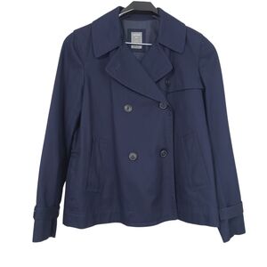 GAP Navy Double-Breasted Peacoat Jacket Women's Size Medium